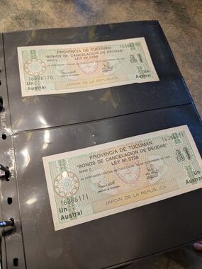 Vintage Bank Notes